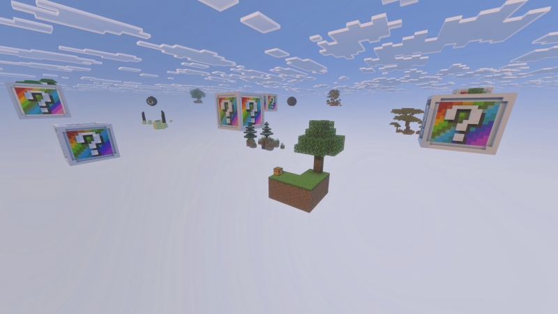 Rainbow Lucky Blocks Skyblock by Fall Studios