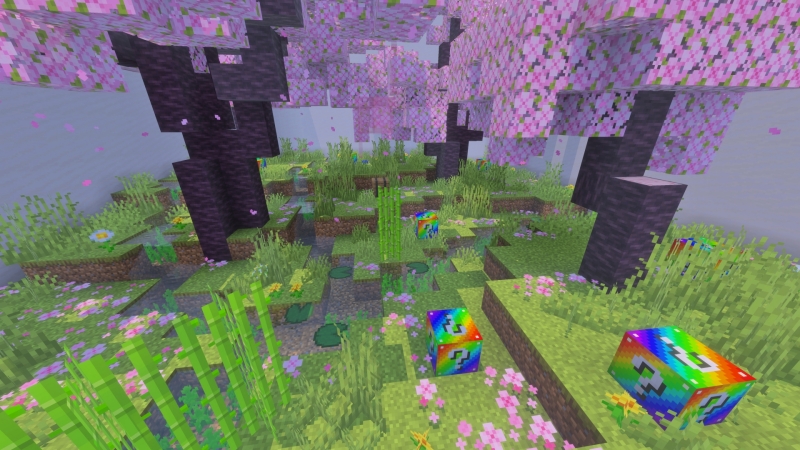 Rainbow Lucky Blocks Skyblock by Fall Studios