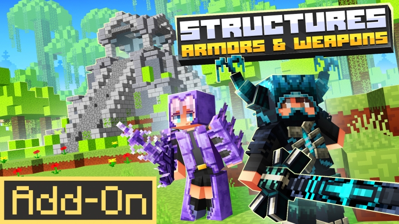 Structures, Armors & Weapons 1.0 on the Minecraft Marketplace by Fall Studios