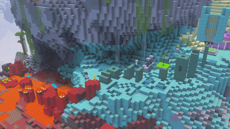 Mountain Parkour & Droppers by GoE-Craft