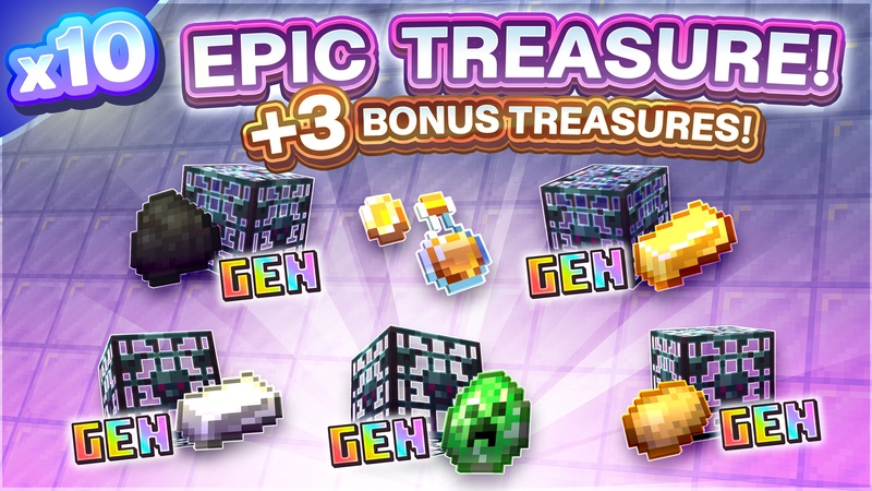 [SKYBLOCK FACTORY] 10x Epic Treasure [+3 FREE]