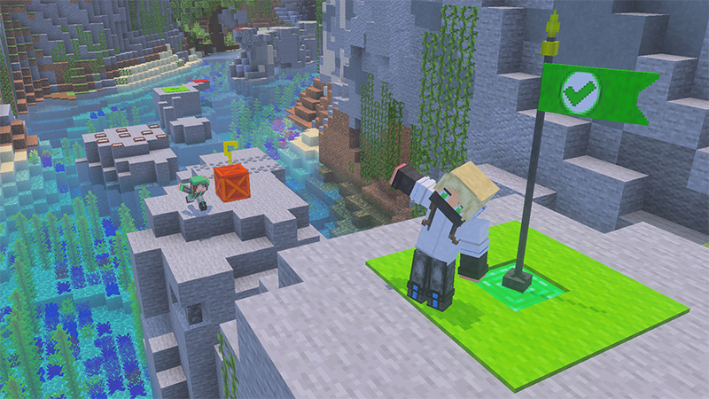 Mountain Parkour & Droppers by GoE-Craft