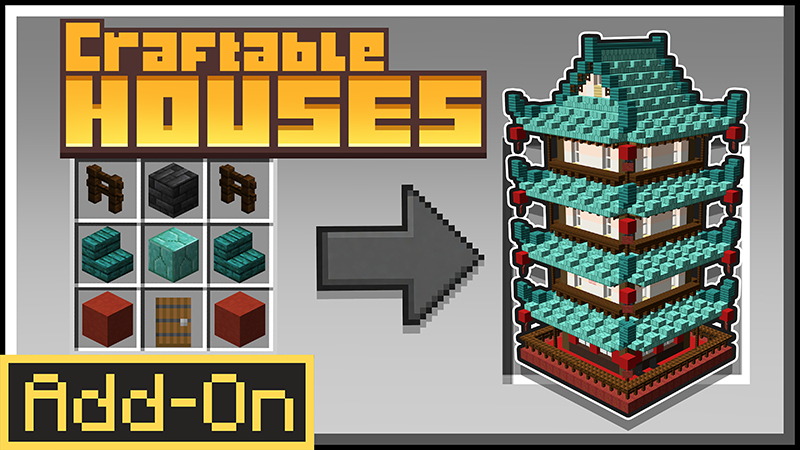 Craftable Houses Add-On on the Minecraft Marketplace by Teplight