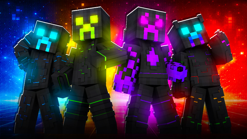 Glow Burst Creepers on the Minecraft Marketplace by 2-Tail Productions