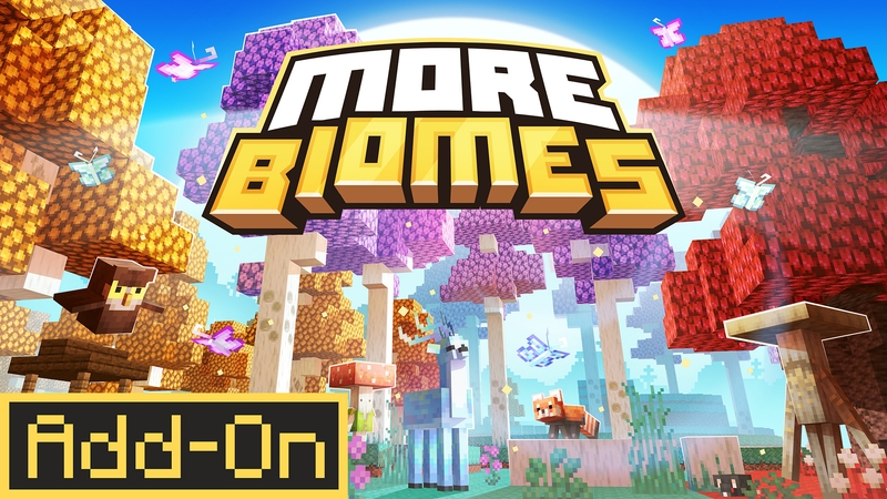 MORE BIOMES Add-On on the Minecraft Marketplace by Pixelusion