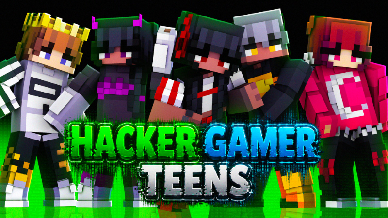 Hacker Gamer Teens on the Minecraft Marketplace by Skilendarz