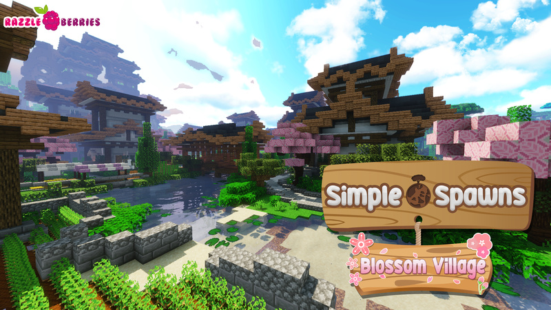 Simple Spawns Blossom Village on the Minecraft Marketplace by Razzleberries