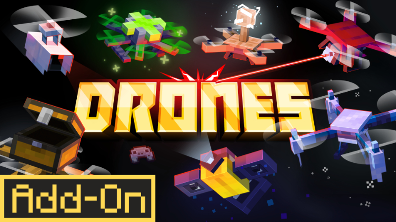 Drones Add-On 1.1 on the Minecraft Marketplace by Maker Camp srls