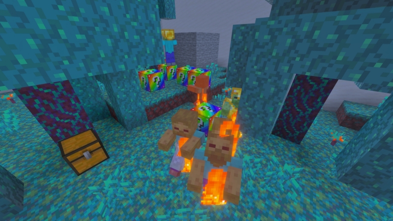 Rainbow Lucky Blocks Skyblock by Fall Studios